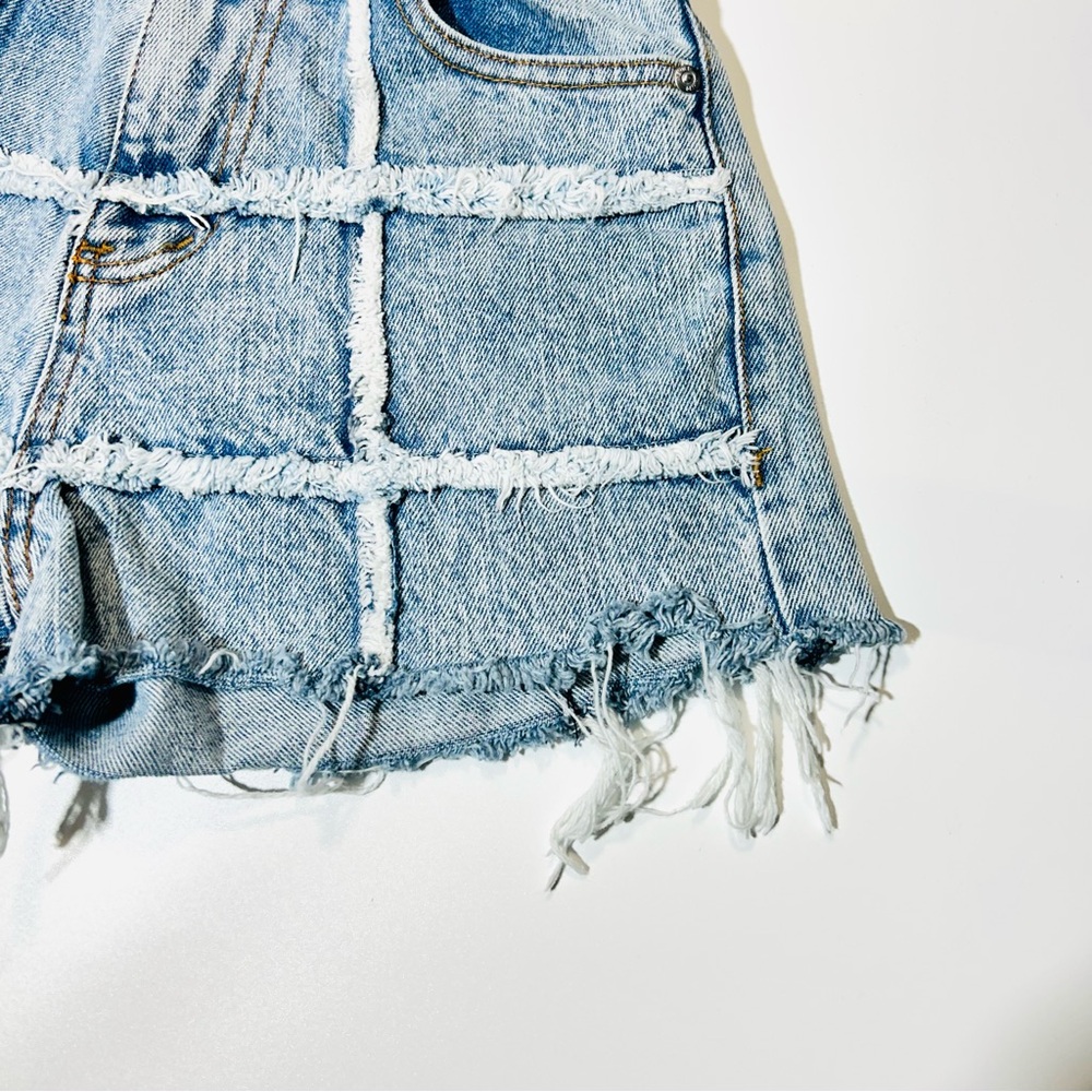Revice Jean shorts High Rise Mom shorts distressed 100% cotton women size 26 - Picture 6 of 9